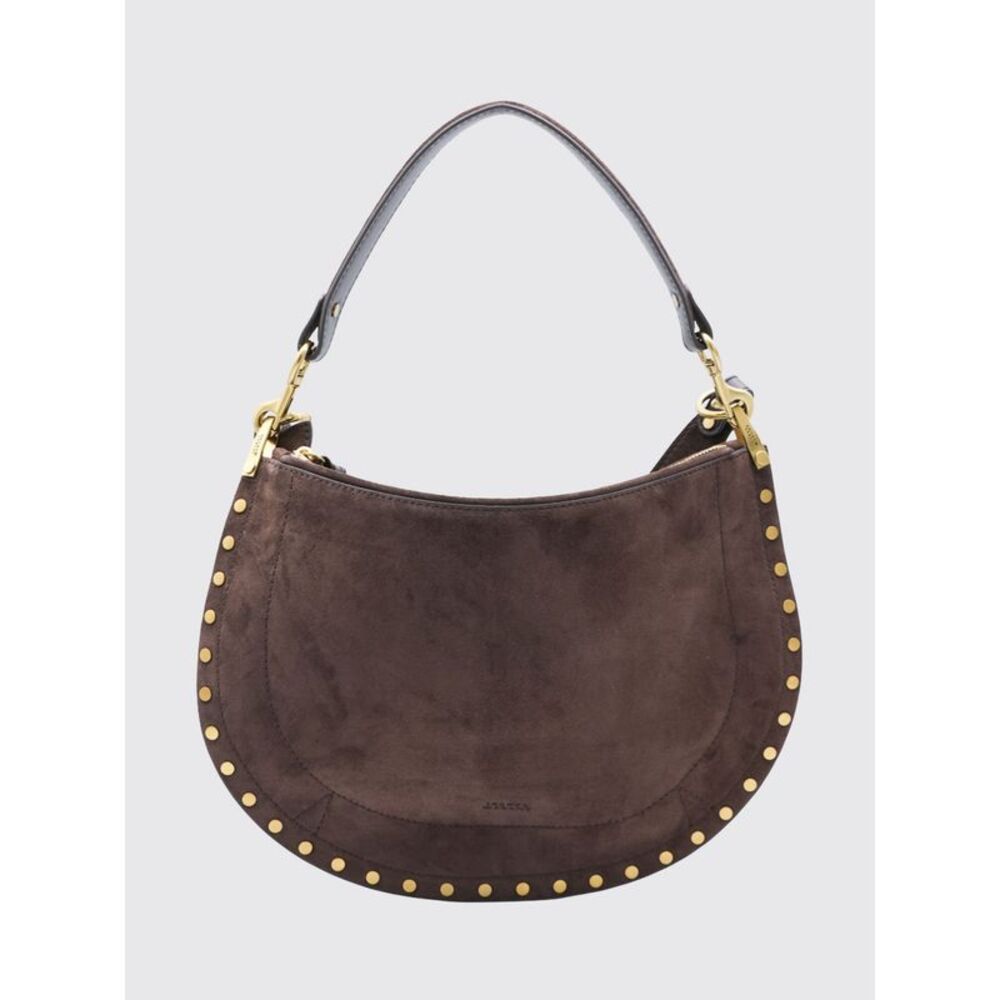 Isabel Marant Women Isabel Marant Suede Shoulder Bag With Studs And Embroidery